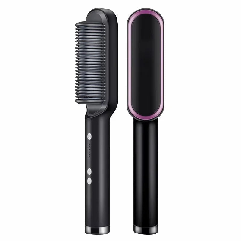 Brosse Lissante Chauffante – Lissage & Coiffage Facile