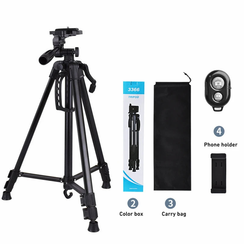 📸 Trépied Professionnel 3366 + télécommande bluetooth – Des vidéos stables comme un pro !