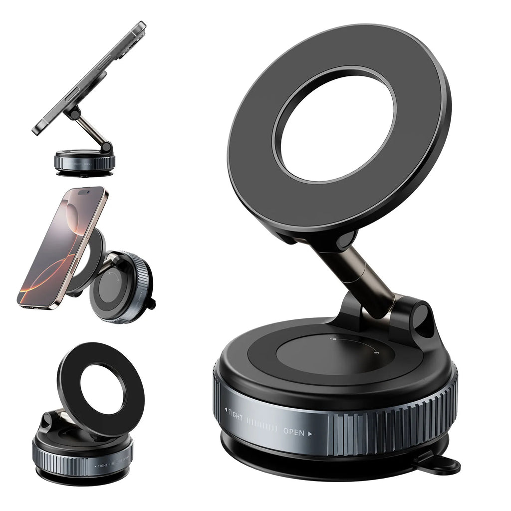 Support Téléphone Magnétique à Ventouse 360° – Fixation Ultra-Polyvalente