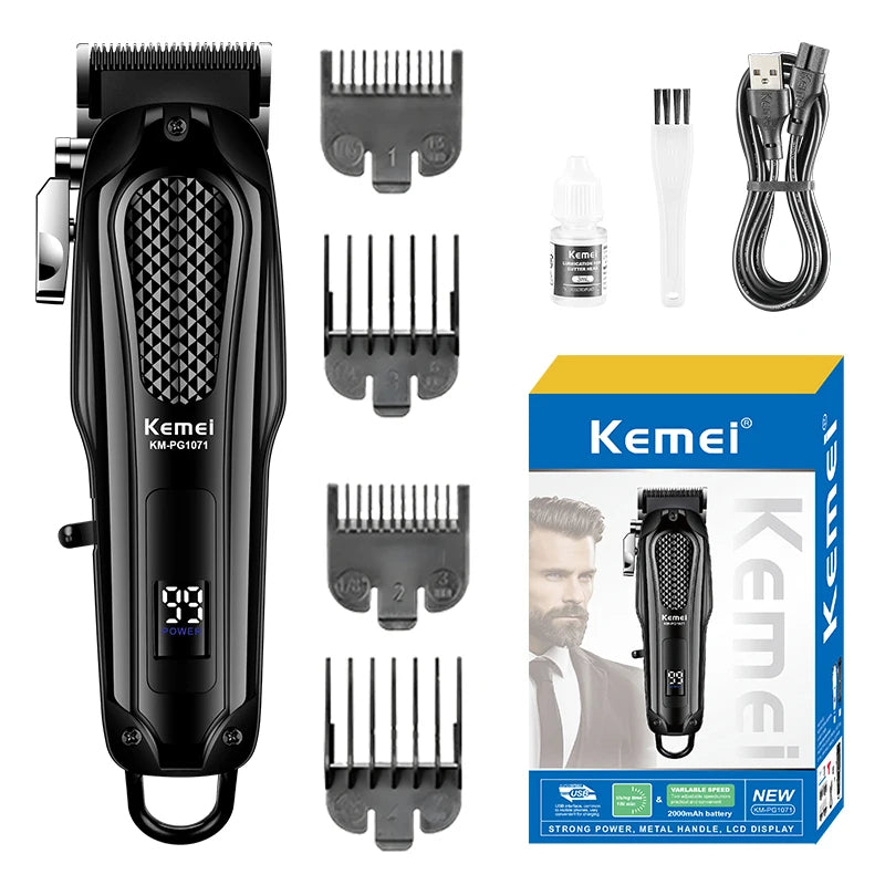 Tondeuse Professionnelle Kemei KM-PG1071 + Cape de Coiffure Offerte (drap de coiffure)