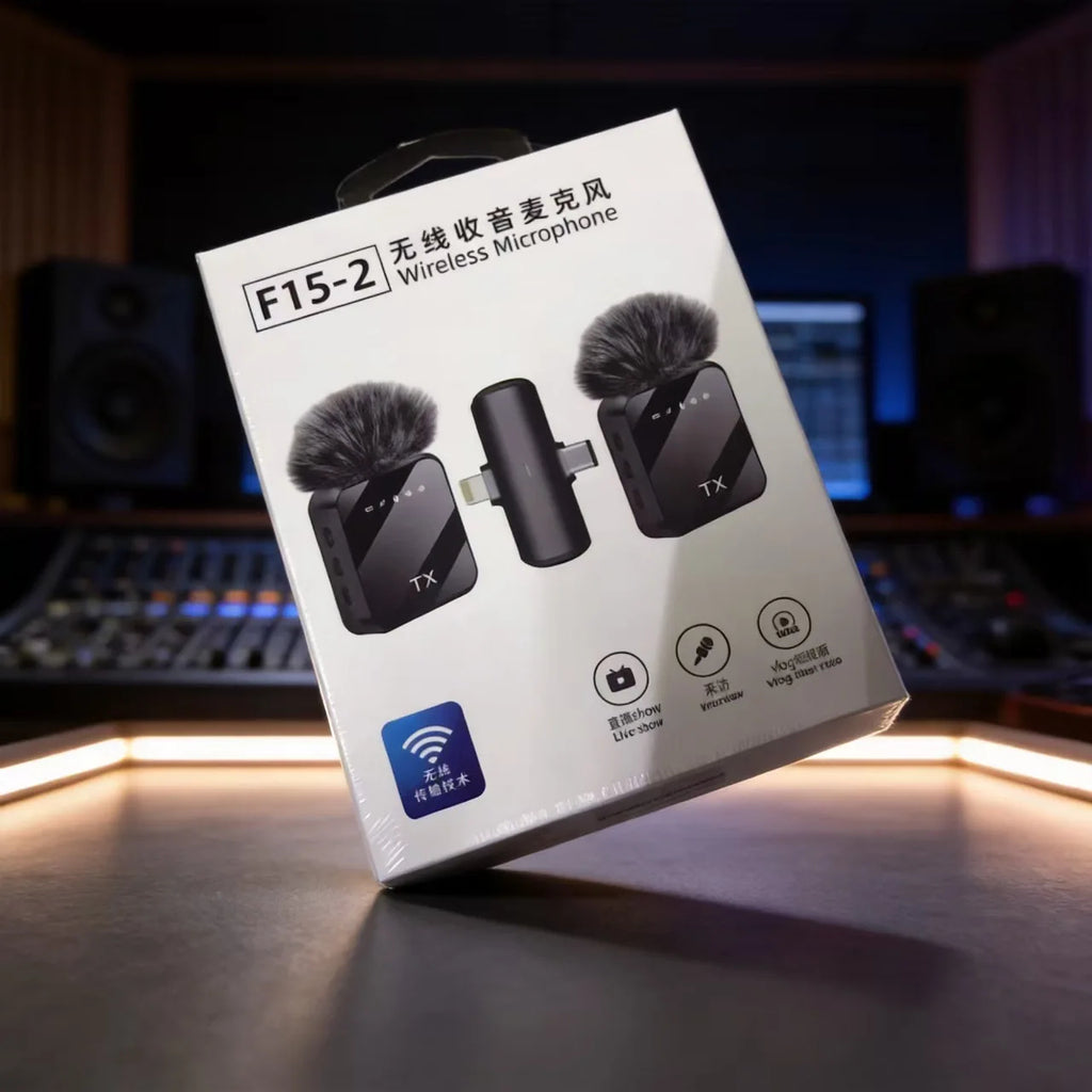Kit de 2 Micros Cravate Sans Fil F15-2