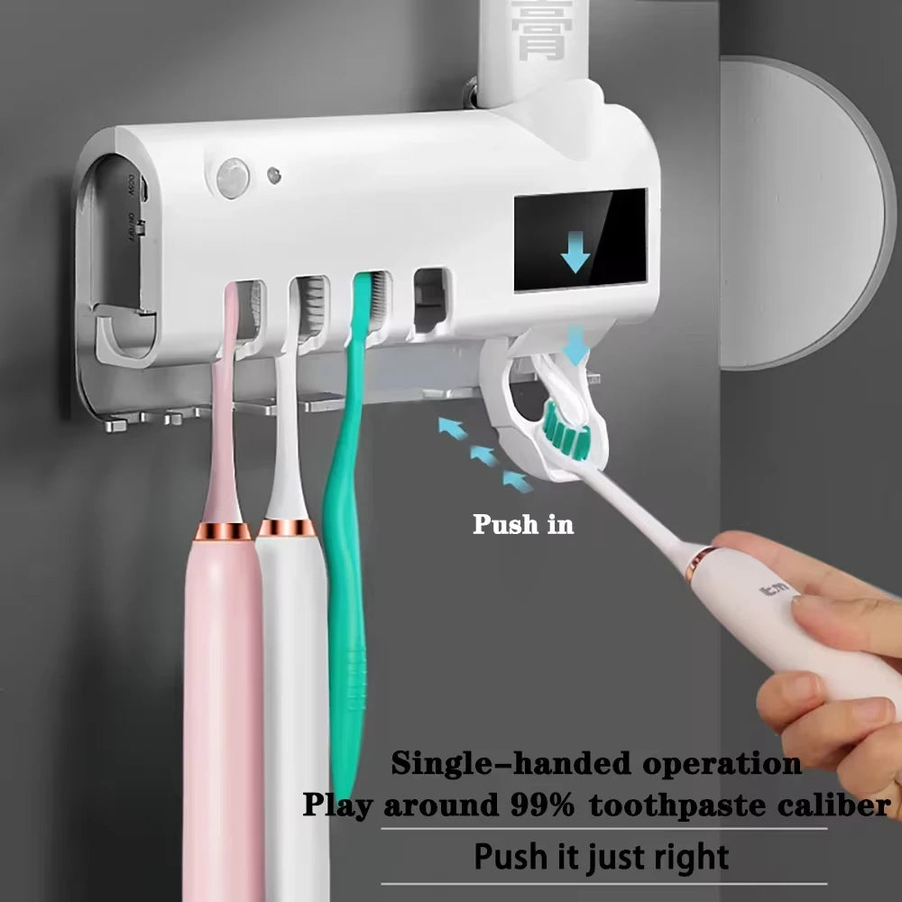 Distributeur de dentifrice et stérilisateur de Brosses à Dents