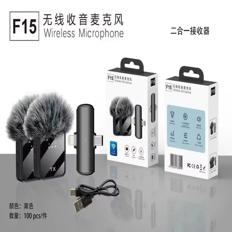 Kit de 2 Micros Cravate Sans Fil F15-2