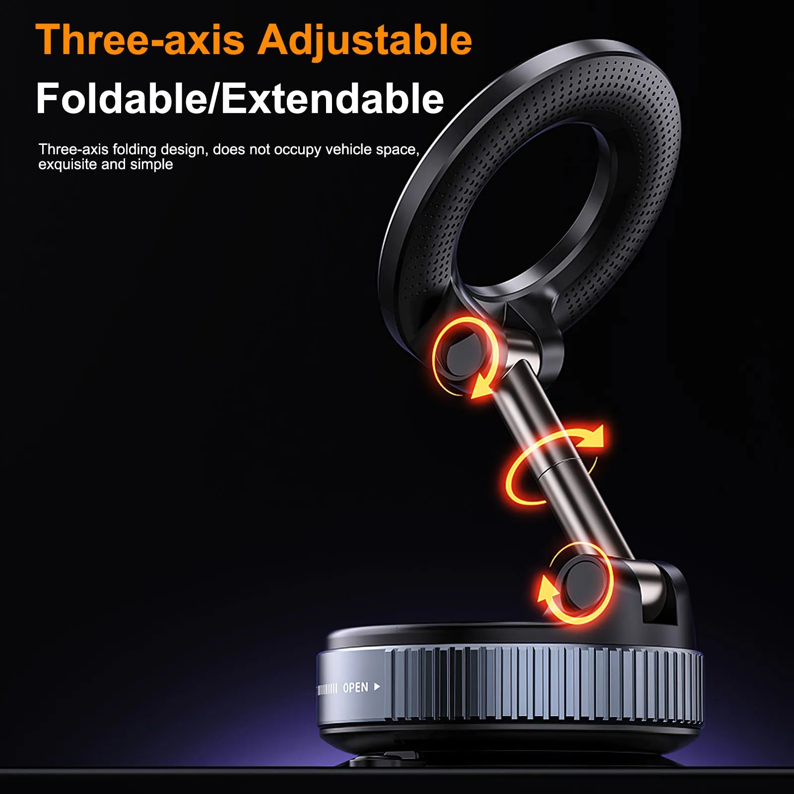 Support Téléphone Magnétique à Ventouse 360° – Fixation Ultra-Polyvalente