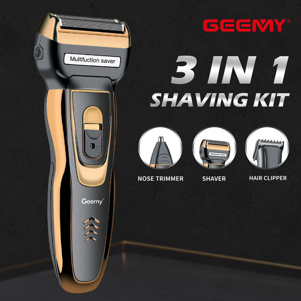 Tondeuse 3 en 1 Geemy GM 595 + cape (drap de coiffure) offerte