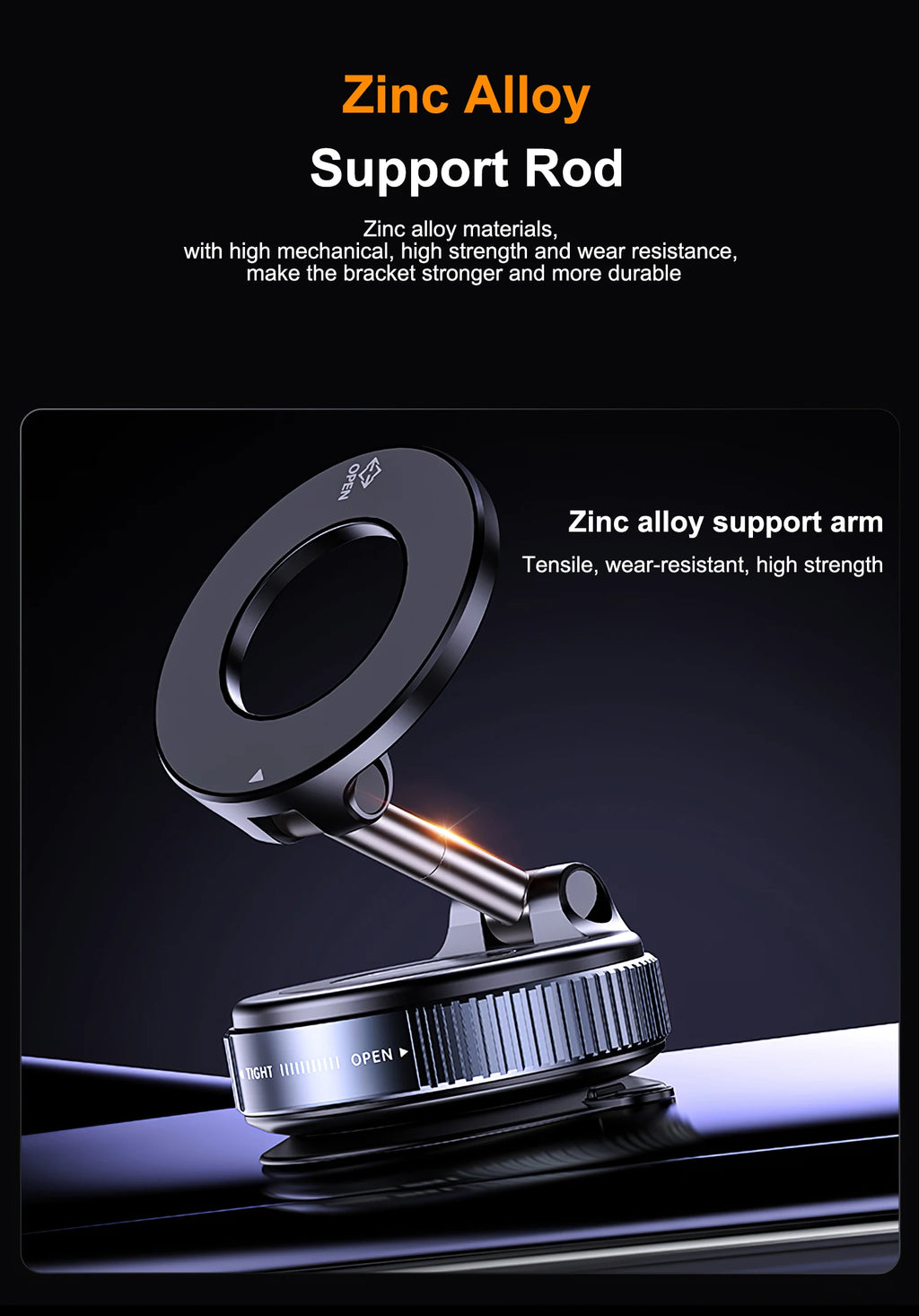 Support Téléphone Magnétique à Ventouse 360° – Fixation Ultra-Polyvalente