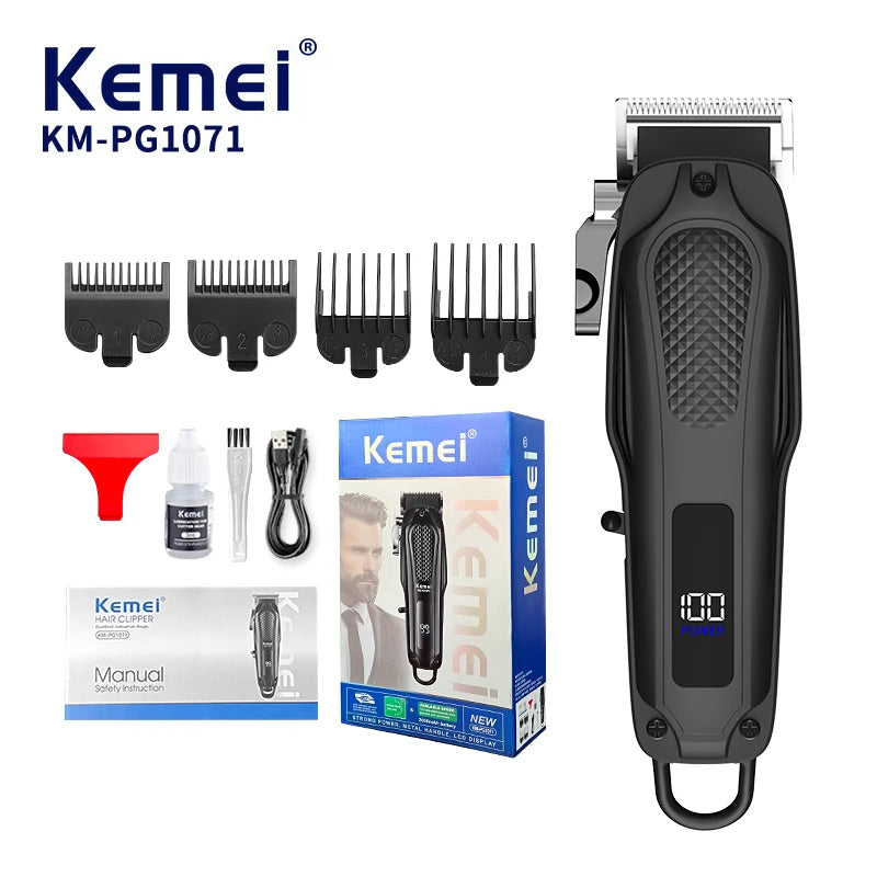 Tondeuse Professionnelle Kemei KM-PG1071 + Cape de Coiffure Offerte (drap de coiffure)