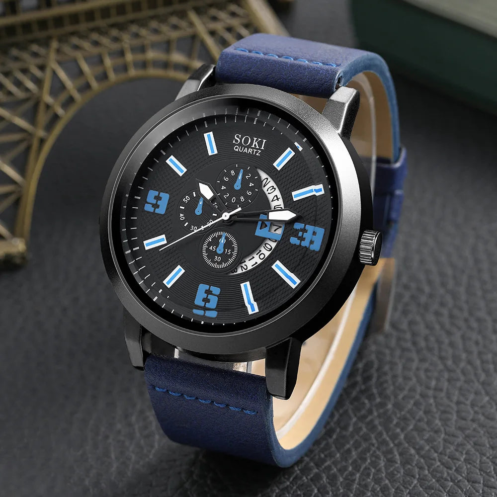 Montre Homme SOKI Avec coffret et bracelet