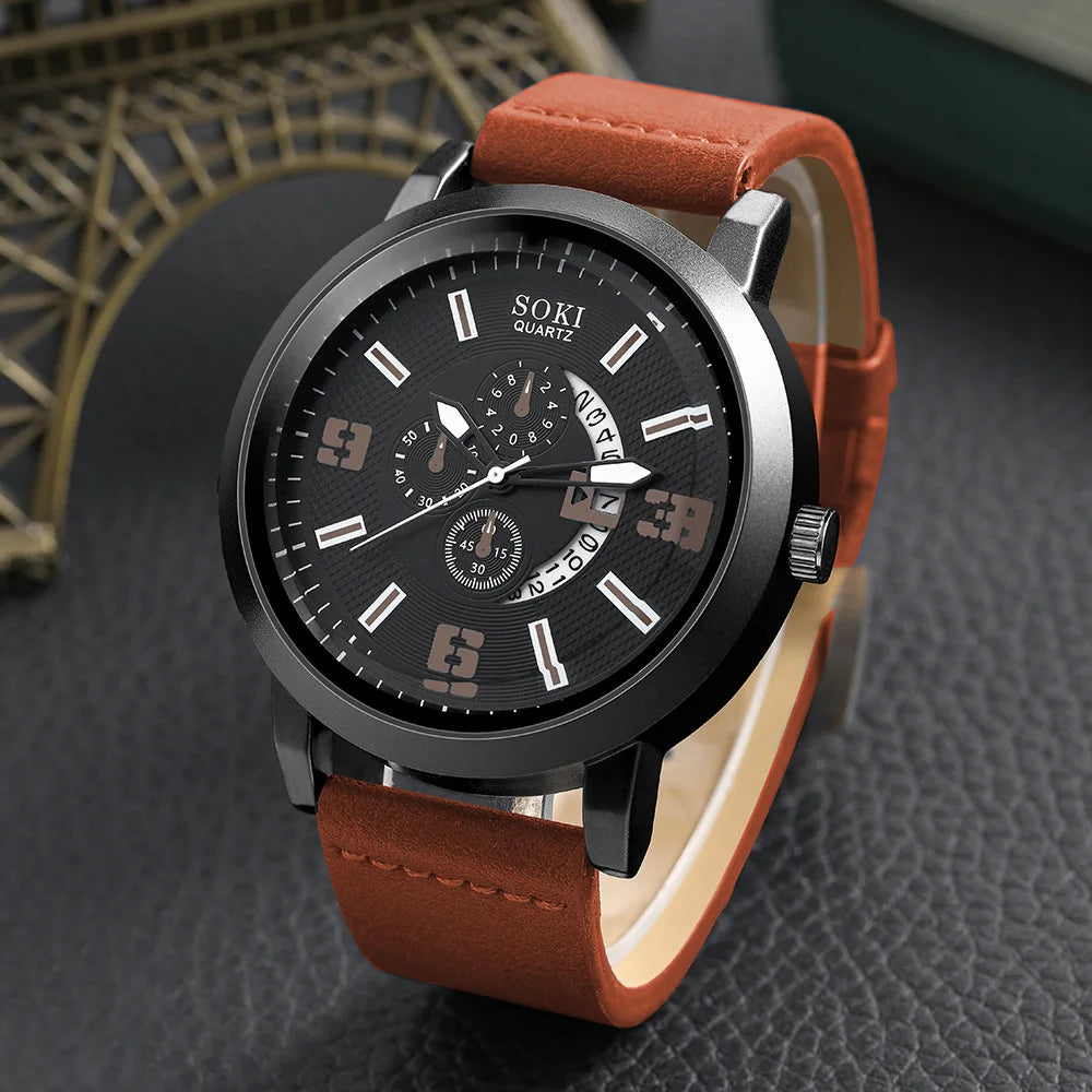 Montre Homme SOKI Avec coffret et bracelet