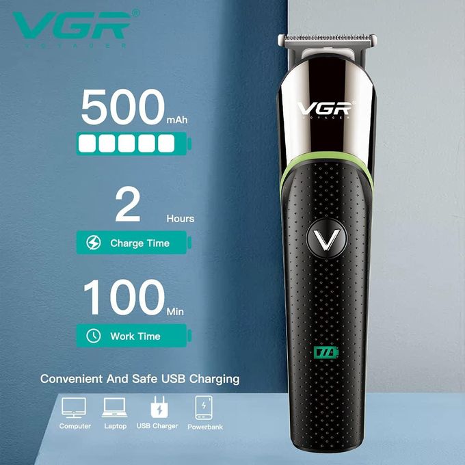 Tondeuse rasoir de finition VGR V-191 Rechargeable + Cape de Coiffure Offerte