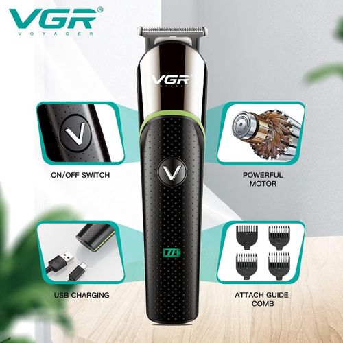 Tondeuse rasoir de finition VGR V-191 Rechargeable + Cape de Coiffure Offerte
