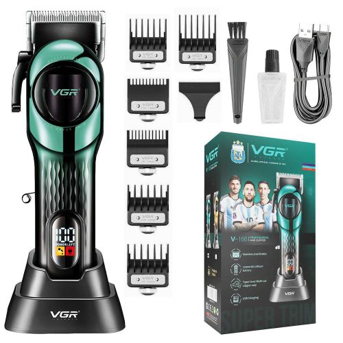 Tondeuse Professionnelle VGR V-166 Rechargeable USB + Cape (Drap de coiffure) Offerte 🎁