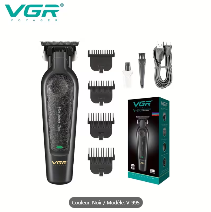 Tondeuse Professionnelle VGR V-995 Rechargeable USB + Cape de Coiffure (drap de coiffure) Offerte 🎁