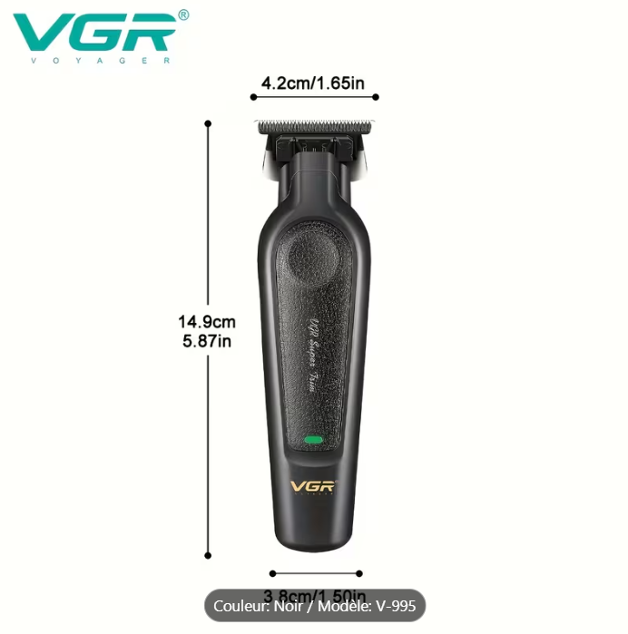 Tondeuse Professionnelle VGR V-995 Rechargeable USB + Cape de Coiffure (drap de coiffure) Offerte 🎁