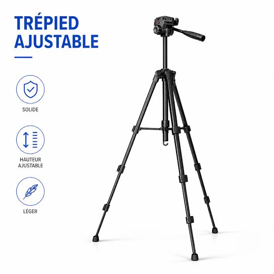 Trépied Professionnel Neepho 8840 – Jusqu'à 1,80 m