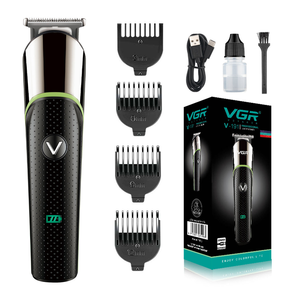 Tondeuse rasoir de finition VGR V-191 Rechargeable + Cape de Coiffure Offerte