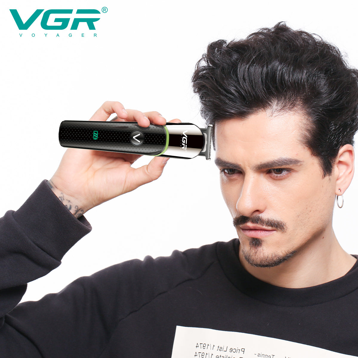 Tondeuse rasoir de finition VGR V-191 Rechargeable + Cape de Coiffure Offerte