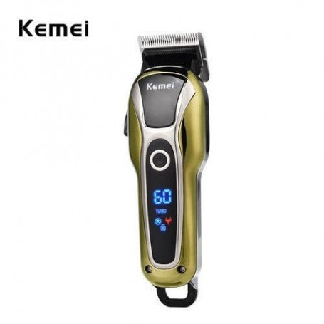 Tondeuse rechargeable professionnelle Kemei – KM-1990 + cape offerte (drap de coiffure)