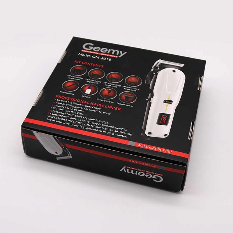 Tondeuse professionnelle Geemy-GM 6018 + Cape de coiffure offert
