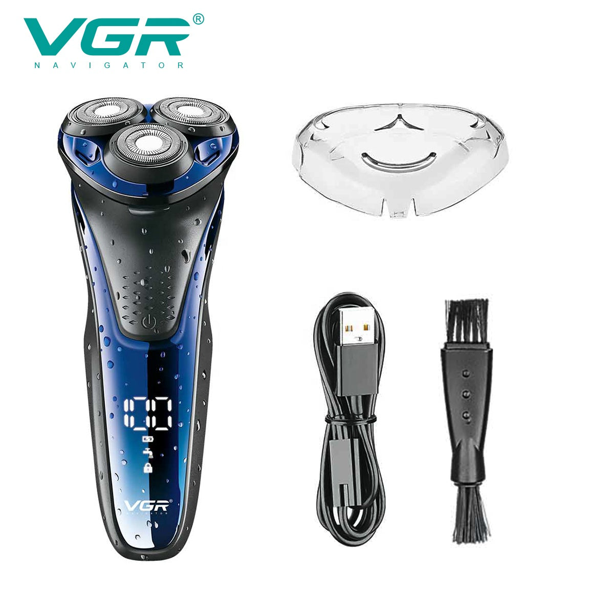 Tondeuse Rasoir Professionnelle VGR V-306 étanche + cape (drap de coiffure) offerte